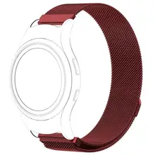 Новая магнитная сетка петли Миланский Нержавеющая сталь браслет ремешок для Samsung Шестерни S2 nov3