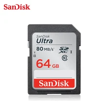 SanDisk Extreme SDXC de 64 gb tarjeta SD UHS-I tarjeta de Memoria tarjeta sd Cartao de Memoria de 64 gb para Nikon Sony Samsung Canon Digital cámara del deporte Cámara de