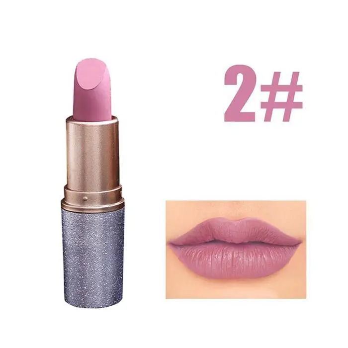 New Makeup Cosmetic Matte Long Lasting Waterproof Soft Lip Cream Lipstick Color 1-Color 12 Gloss |