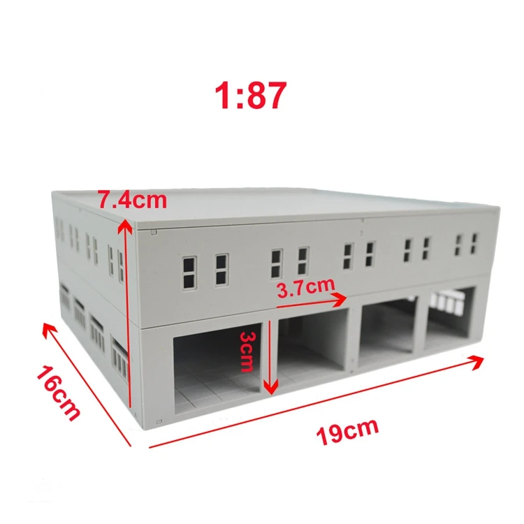 1/87-144 модель завода хо масштаб построение архитектурной модели для макета поезда - Цвет: SCALE 87