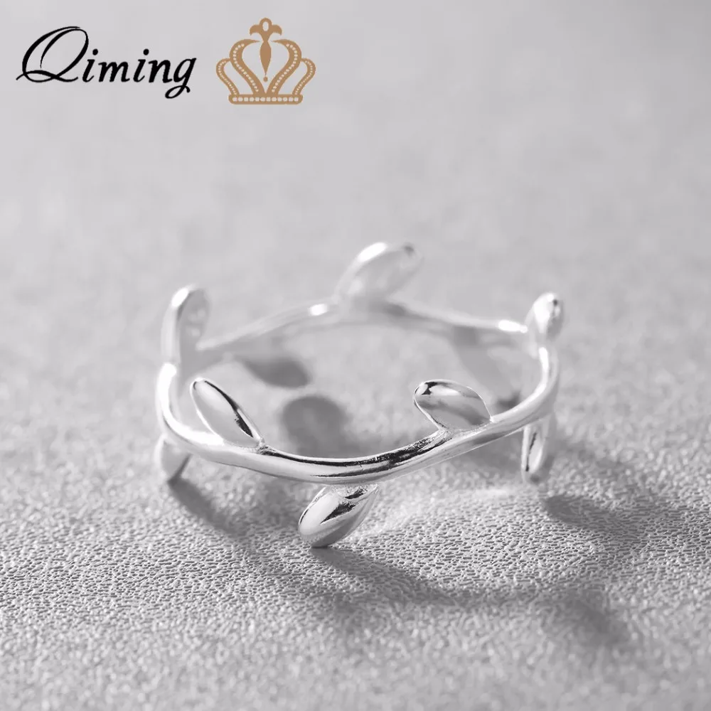 QIMING новинка модные кольца на палец ювелирные изделия для женщин простые ветви