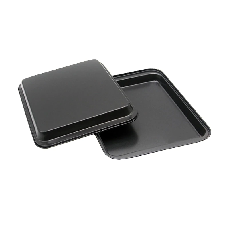9inch Non-stick Cookies Baking Pan Rectangle Carbon steel Cake Pan Flat Bottom Bread Baking Tray Cookie Bakeware Kitchen Baking Tools  (4)