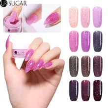 Ur Sugar 5 мл голографическая погружающаяся пудра для ногтей Блестящий Блеск пыль розовый погружающийся порошки для ногтей натуральный сухой без лампы лечения украшения