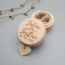 Коробка для свадебных колец, коробка для подносителя свадебных колец на заказ, деревянный держатель колец с гравировкой, подушка для свадебного кольца