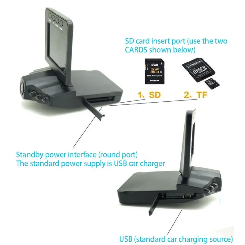 USB автомобильный видеорегистратор, камера для вождения, самолет, форма головы, Full HD 1080 P, Автомобильный видеорегистратор, автомобильная камера, видеорегистратор, инфракрасное ночное видение