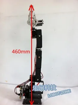 

Robotic Manipulator 6 DOF Robot Arm +Mechanical Claw+6PCS High Torque Servo(metal gear)+ Large Metal Base for Robot DIY RC Toy