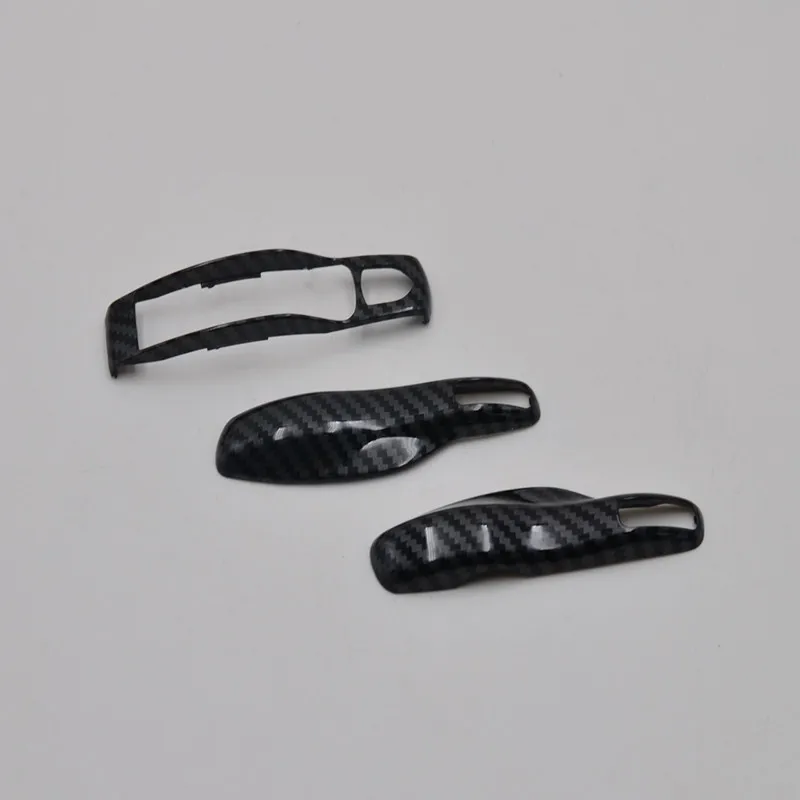 

3pcs Carbon Fiber Color FOB Remote Key Case Key Cover Modified Key Shell Refit Porsche Boxster Cayman 911 Panamera Cayenne Macan