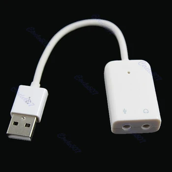 

NEW USB 2.0 To 3D Virtual 5.1 Channel Audio Sound Cable Card Adapter Music Fairy