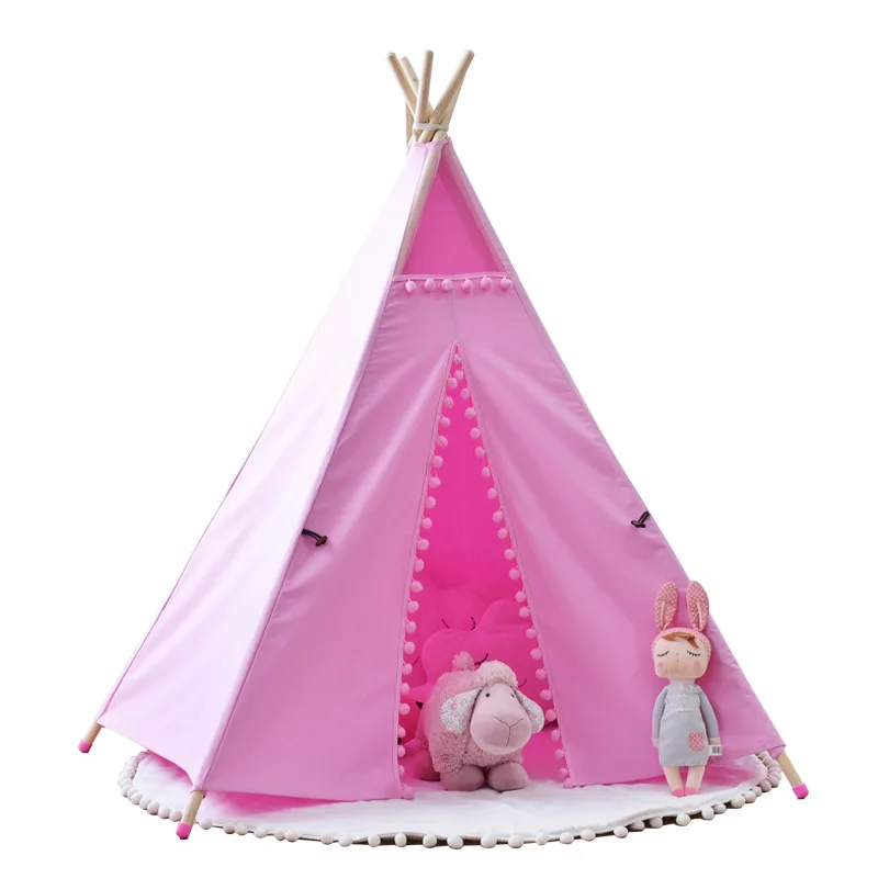 

Indian Tent Children's Indoor Oversized Game House Baby Sleeping Tent Home INS Hot Sale Decorative Children Learn Reading Corner