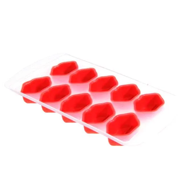 T-Ting New Silicone Cooking Tools Lip Shape Shaped Ice Cake Candy Cube Tray Mold Mould Random Color |