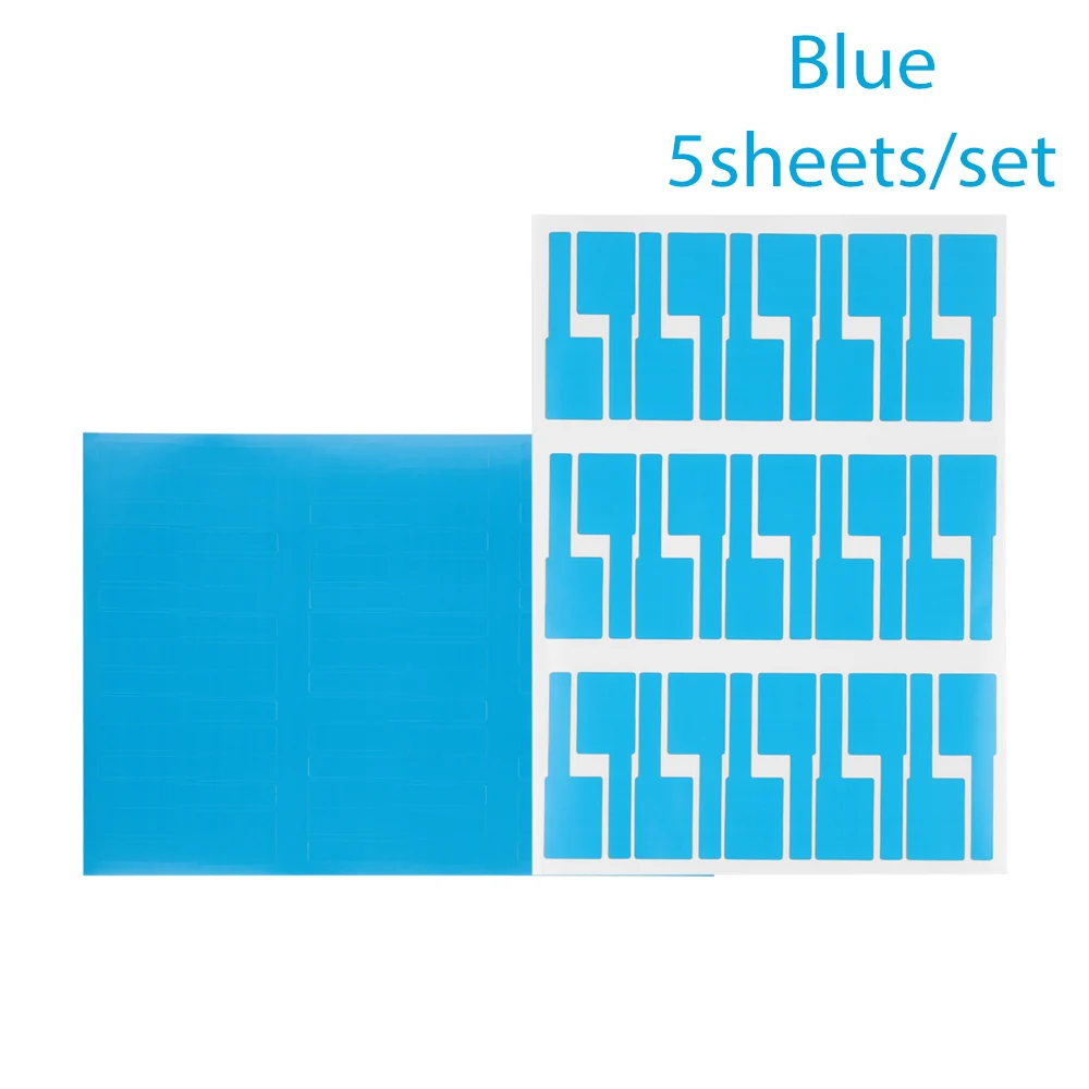 150/300 шт сам клейкий кабель наклейки Водонепроницаемый идентификации волоконный, Плетеный ярлыки бирок органайзеры сети Маркер Инструмент - Цвет: blue-5sheet