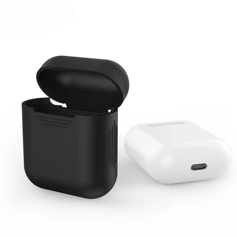 Мягкий силиконовый чехол для Airpods зарядки защитный Airpod противоударный красный