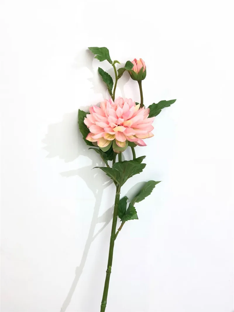 Flone Artificial Dahlias Flower Simulation Chrysanthemum Flowers Bouquet Artificial Silk Peony Wedding Home Table Party Decor (7)