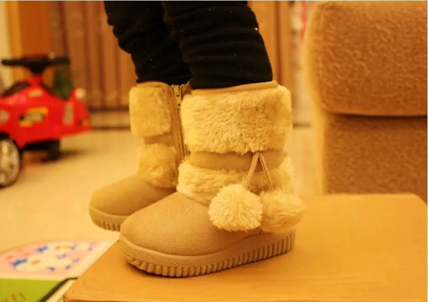 Girl's ball snow boots-29