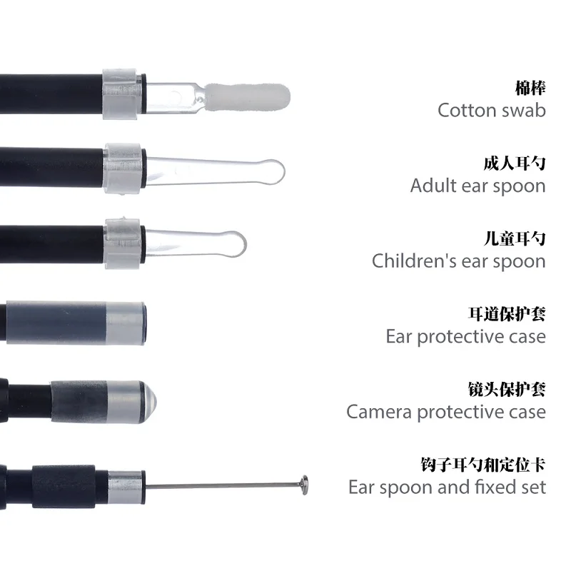 Беспроводной ушной очиститель otoscope 5 мм wi fi usb эндоскоп инспекционная камера