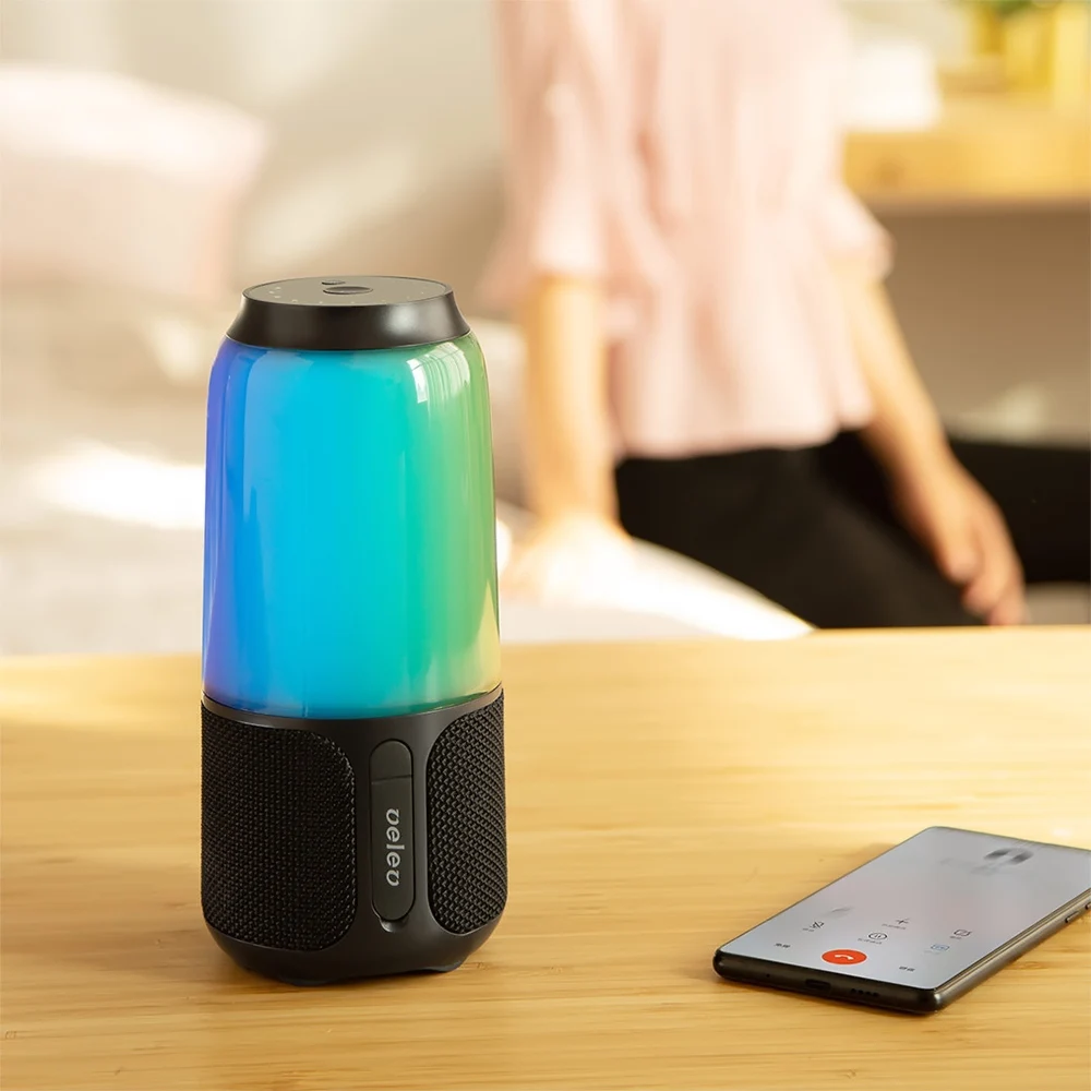Xiaomi Velev V03 портативный Bluetooth динамик беспроводной Стерео Soundbox Красочный Светодиодный светильник музыкальный плеер аудио портативный громкий динамик
