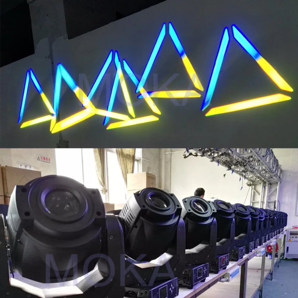 6 шт./партия Китай поставщика 90 Вт LED зум Moving головной свет DMX 512 Управление 14 ch высокое качество свет для сцены баров клуб