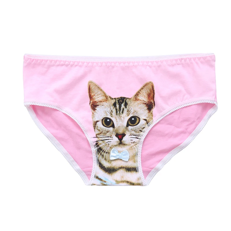 New Novelty 3D Cat Women's Briefs Panties Knickers Lingerie Underpants