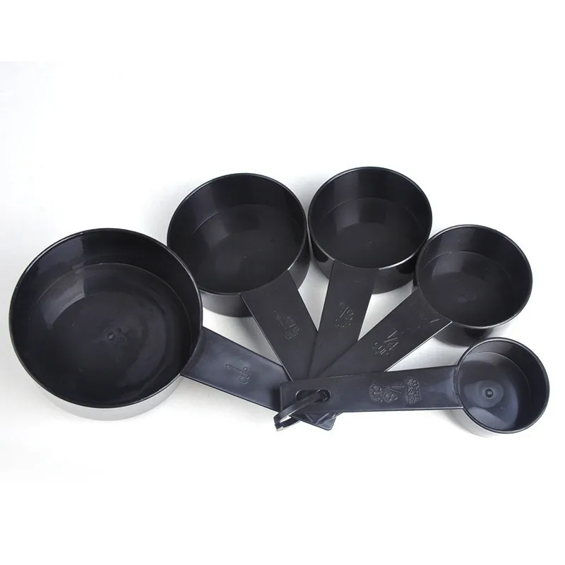10 шт. черные туфли высокого качества Пластик Ложки мерные Чашки измерения набор Инструменты для выпечки Кофе сахар, соль Кухня Инструменты