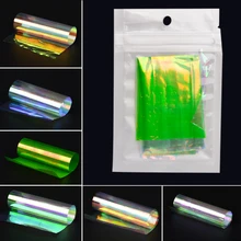 6 цветов/упаковка, сделай сам, дизайн ногтей, разбитые стеклянные кусочки, зеркальные фольги, наклейки для ногтей, трафарет, наклейки, инструменты для украшения