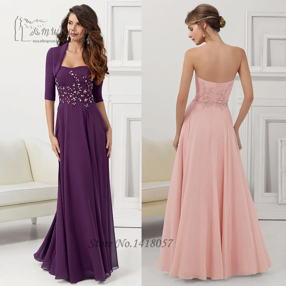 Wedding Decoration Purple Long Dress For Wedding online buy wholesale beach wedding gowns in purple from china blush pant suits for guest long lace mother of the bride dresses with jacket