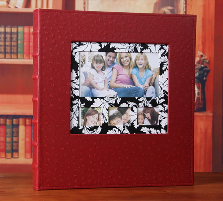 Frameless 600pcs Leather Cheap Photo Album Book Good Quality Family