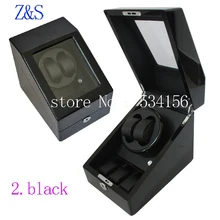 Envío gratis 2016 nuevo lujo giratoria automática rotativa caja de presentación reloj piano, pintura de alto brillo bobinadora reloj de madera winde