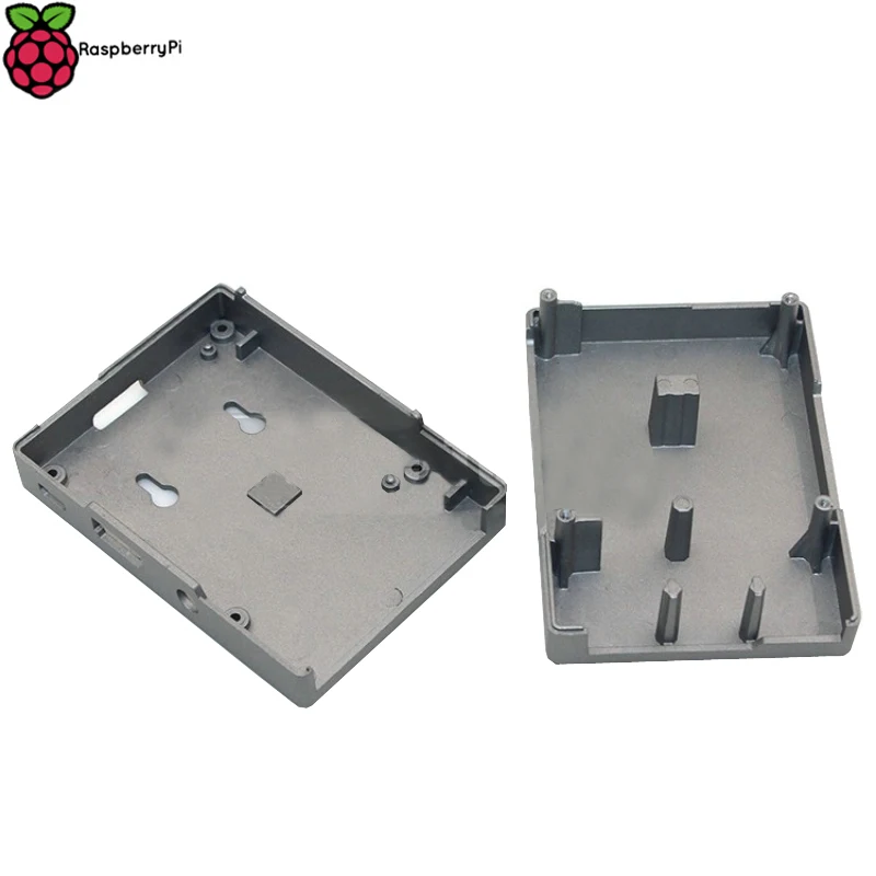 Новый Алюминиевый чехол Raspberry Pi 3 серебристый металлический корпус совместимый с