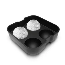 4 отверстия силиконовый ледяной шар Модель Хоккейная круглая формочка для льда Бар льдогенератор