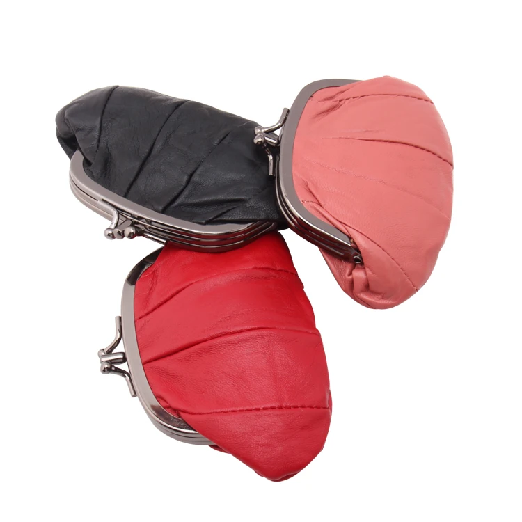 Fashion Women Sheepskin Coin Purse Cute Ladies Small Purse Coin Two Metal Button Pocket Coin Pouch Key Credit Card Holder Fashion Women Sheepskin Coin Purse Cute Ladies Small Purse Coin Two Metal Button Pocket Coin Pouch Key Credit Card Holder