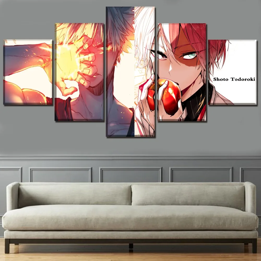 Настенный художественный Декор 5 шт. аниме мой герой Academy Shoto Todoroki плакат топ
