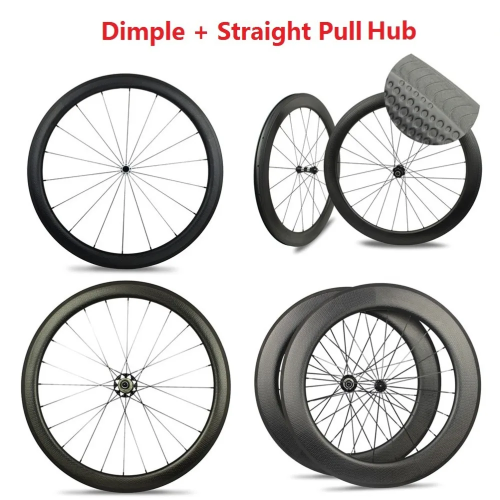 

Dimple Cyclocross Wheelset 700c Carbon Gravel Bike Wheels Disc Brake DT Swiss Hub Golf Dimple Surface Rim Clincher Tubular