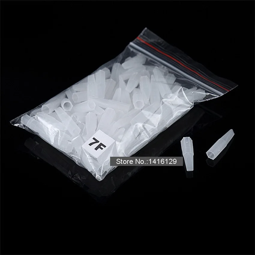 

Free Shipping 500 Pcs High Quality 7F needle tips Tattoo Machine Caps For Permanent Makeup
