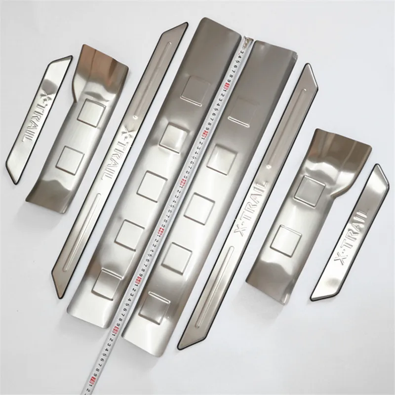 Stainless-Steel-Door-Sill-Scuff-Plate-for-2008-2013-Nissan-X-Trail-X-Trail-XTrail-Welcome