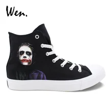 Вэнь модельная обувь Ручная роспись холст кроссовки Джокер вулканическая обувь Для мужчин Для женщин Веревка подошве персонализированные Эспадрильи на плоской подошве обувь
