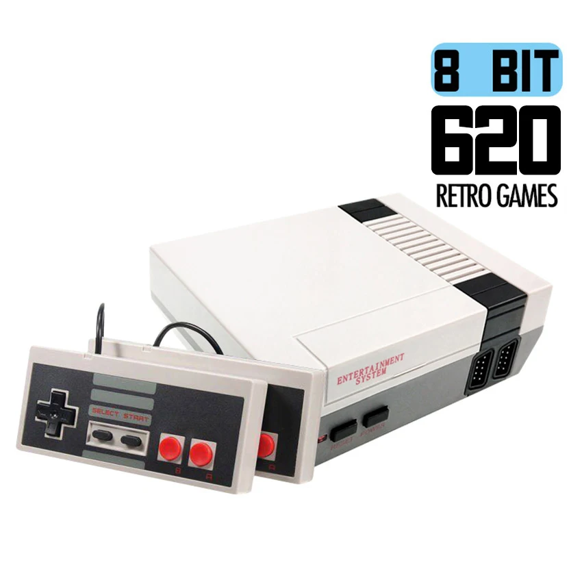 AV Output Mini TV Handheld Retro Video Game Console with Classic 620 games Built-in for Dual Gamepad Controls | Электроника