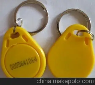 

Read-write FM1108 13.56MHz RFID IC Key Tags Keyfobs token key