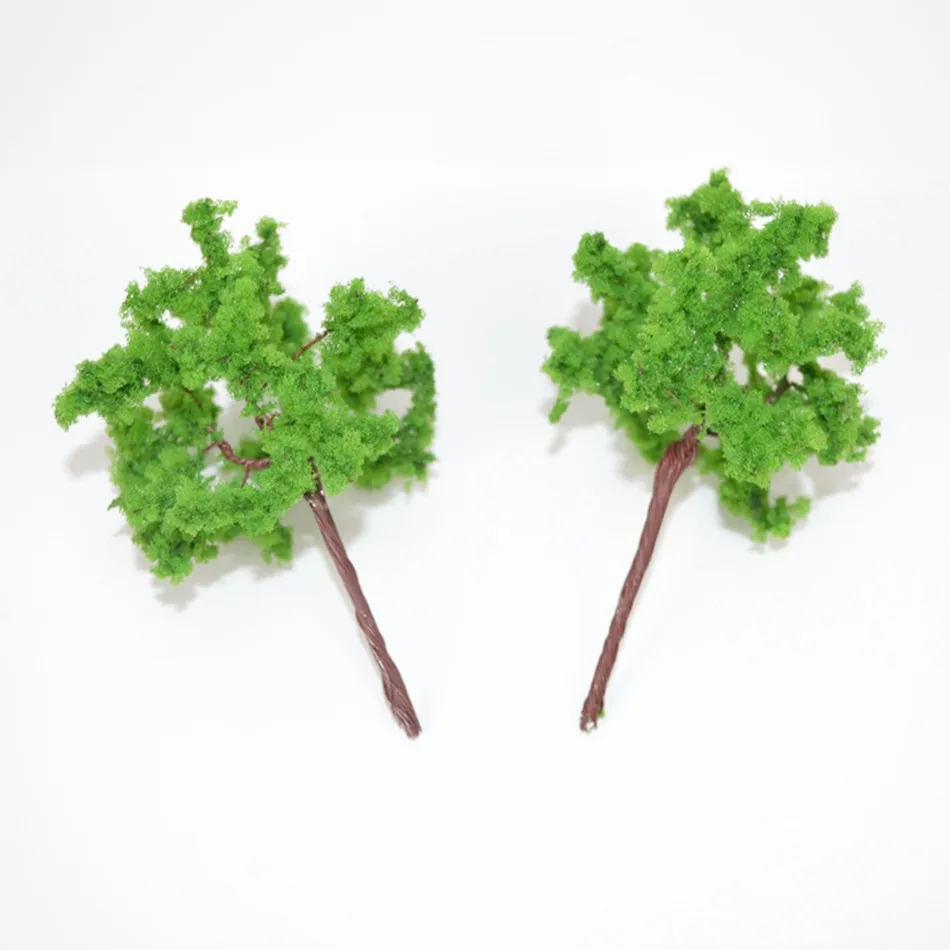 

100pcs 7cm Miniature Mini Model Wire Iron Metal Tree For Architectural Landscape Scenery Road Layout Simulation Scenario