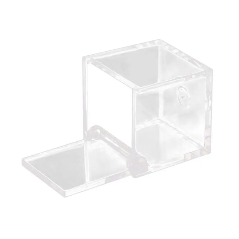 

12pcs 6x6x6 cm Square Wedding Candy Box Plastic Clear Gift Box Transparent Favor Boxes Souvenir / Cosmetic Display Box With Li