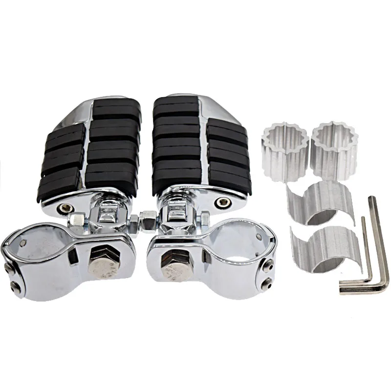 Buy Motorcycle Adjustable Chrome Highway Foot Pegs