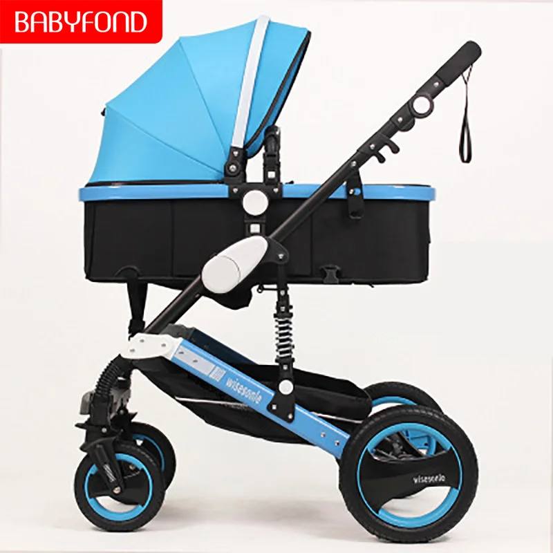 Gold frame 2 in 1 baby stroller lying or dampening folding light weight two-sided child four seasons free shippin | Мать и ребенок