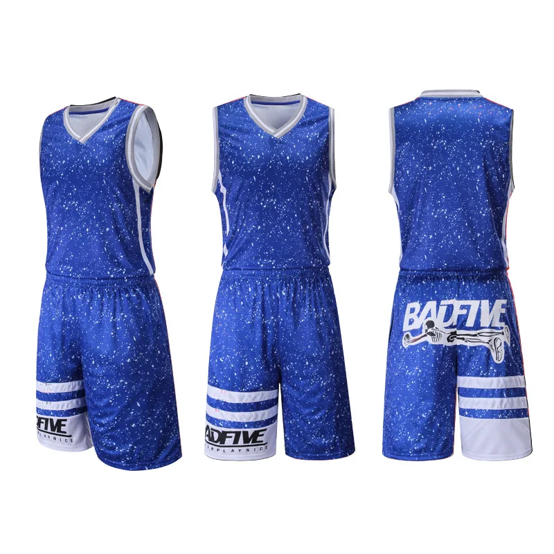 США баскетбольные трикотажные изделия Форма Наборы спортивная одежда дышащая пользовательские Retro College команда баскетбльная, ретро футболок и шорт Джерси