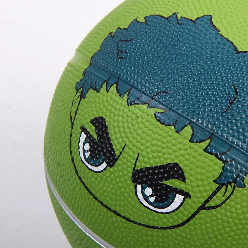 Hulk basketball Ball Christmas gift for baby kid Outdoor game playing rubber Pelota 18cm Basketball Ball for Child (5)
