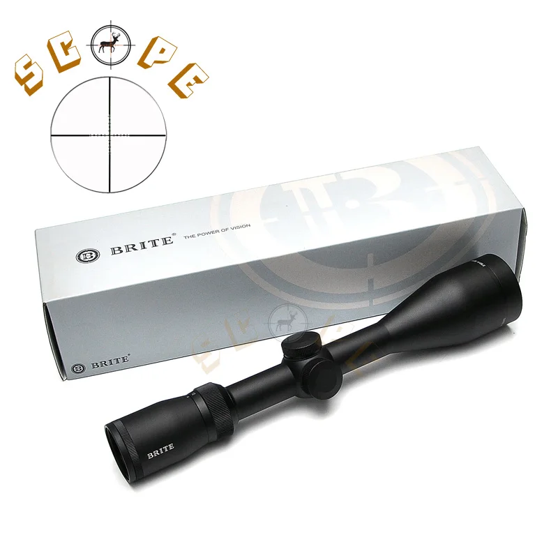 

BRITE X3 4-12X50 WA Tactical Rifle Scope Riflescope Mil Dot Hunting Optical Scope Sniper Gear Airgun Rifle Sight