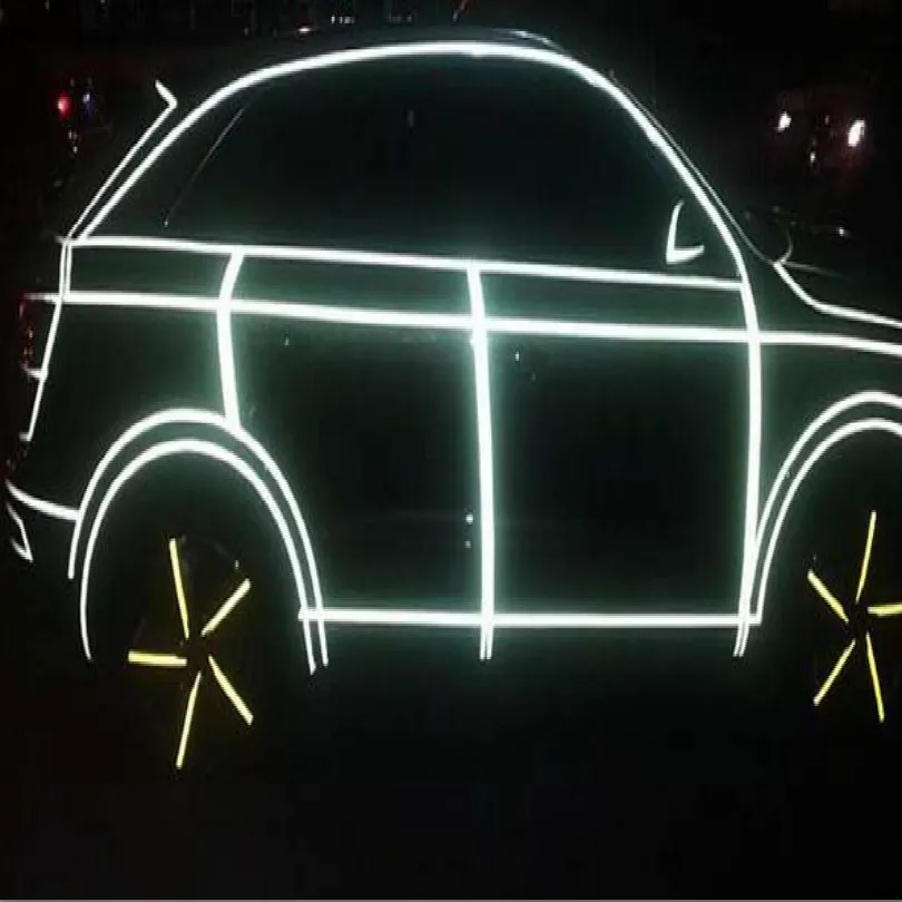 

super cool universal car styling reflective strips car stickers light reflective thread reflective strips warning 45M/lot