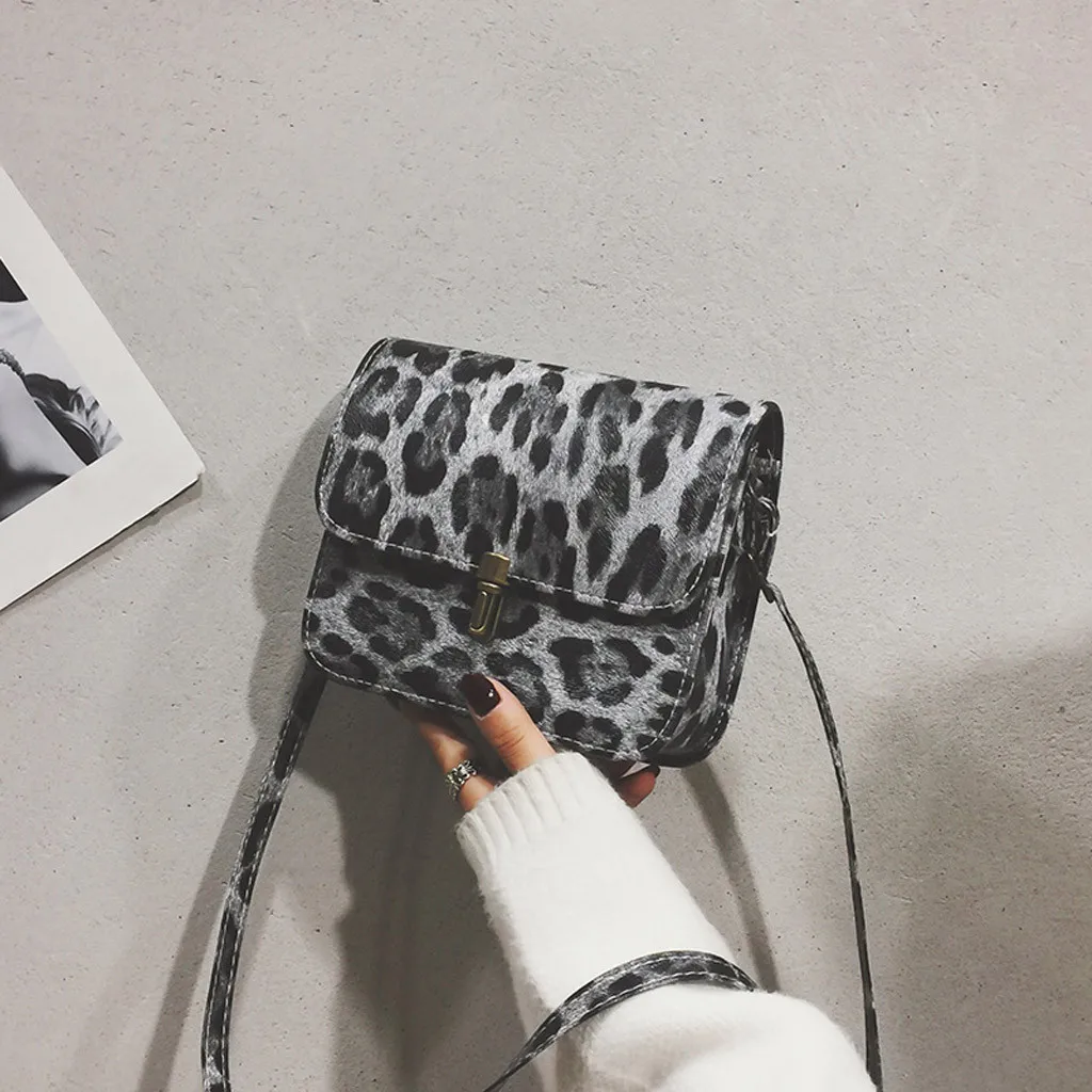 Топ бренд женские сумки Bolso модная леопардовая расцветка олененок подвеска на