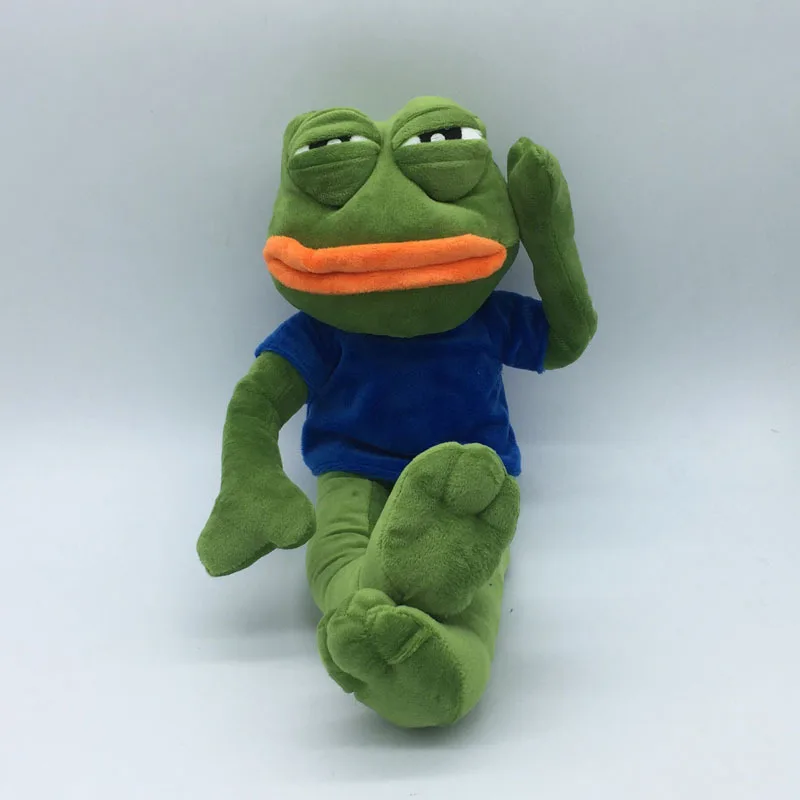42 см зеленый Sad лягушки смешные плюшевые игрушки мягкие чучело куклы для детей подарок