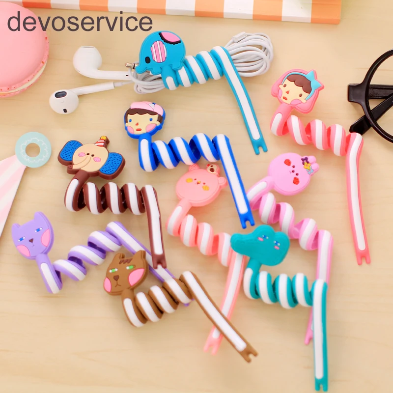 2018 NEW Cartoon Cord Winder Reversal Fashion Creative Lovely Classic adorable long strip winding thread tool device silicone