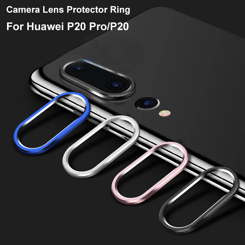

Camera Tempered Glass for Huawei P20 Pro Lens Protector+Metal Rear Lens Protection Ring Case for Huawei P20 Bumper Full Coverage