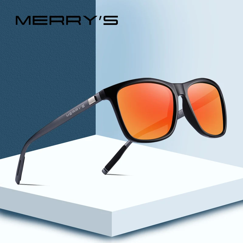 Kopen MERRY #039;S Unisex Retro Aluminium Zonnebril Gepolariseerde Lens Vintage Zonnebril Voor Mannen Vrouwen S #039;8286